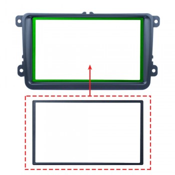 7 Inch Car Radio DVD CD Fascia Frame Pane MP5 Mounting Radio Player Quick Instal For Volkswagen VW Trim Bracket Installation Kit