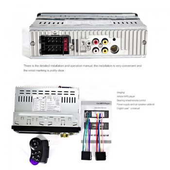 4.1 Inch Car Audio MP5 Player Wireless Bluetooth Car FM Radio Car Video Player with LED Rear View Camera Hands-free Call