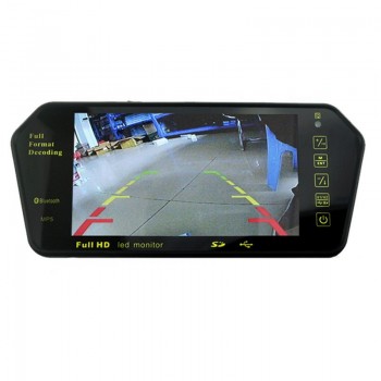 7 inch HD Movie player car MP4 MP5 player TFT bluetooth Auto Mirror Monitor USB support rear view camera bluetooth function