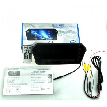 7 inch HD Movie player car MP4 MP5 player TFT bluetooth Auto Mirror Monitor USB support rear view camera bluetooth function