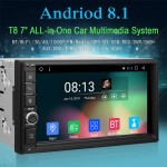 Car Video Player 7in Touch Screen 2Din Bluetooth WiFi 4G 1080P Octa-core for Android 8.1 Car Stereo MP5 FM Radio GPS Navigator