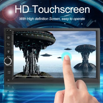 Car Video Player 7in Touch Screen 2Din Bluetooth WiFi 4G 1080P Octa-core for Android 8.1 Car Stereo MP5 FM Radio GPS Navigator