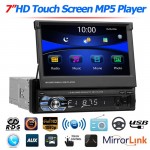 SWM 9601 Upgraded Foldable 7 Screen Car Stereo MP5 Player RDS AM FM Radio Bluetooth 4.0 Video Media Player Support USB/TF/AUX