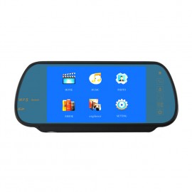New 7Inches Car Rearview Mirror Display MP3 / MP4 Player Bluetooth Speaker Handsfree A2DP function Support Rear view camera