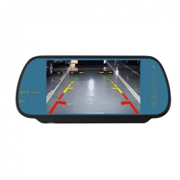 New 7Inches Car Rearview Mirror Display MP3 / MP4 Player Bluetooth Speaker Handsfree A2DP function Support Rear view camera