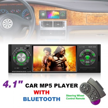 4.1 Inch 1 Din Bluetooth Car MP5 Player TFT Touch Screen Stereo Audio FM Station Radio Auto Video with Remote Control