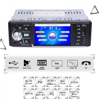 VODOOL VODOOL 4 1Din Bluetooth Car Stereo MP5 Player FM Transmitter AUX Radio MP3 Music Media Player Reverse Image Multimidia