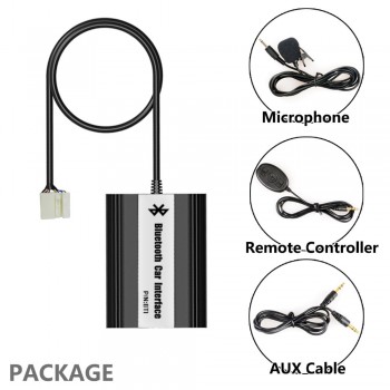 APPS2Car Car Stereo Bluetooth Interface Handfree Calling Wireless Music Receiver USB AUX Music Adapter for Honda Pilot 2006-2011