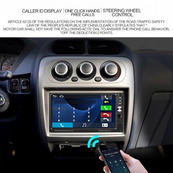 7 Inch 4G Car MP4 MP5 Player Touch Screen Control Bluetooth Car Multimedia USB/TF FM Aux Input Reversing Radar Monitor