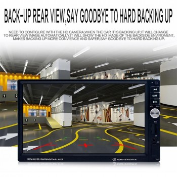7 Inch 4G Car MP4 MP5 Player Touch Screen Control Bluetooth Car Multimedia USB/TF FM Aux Input Reversing Radar Monitor