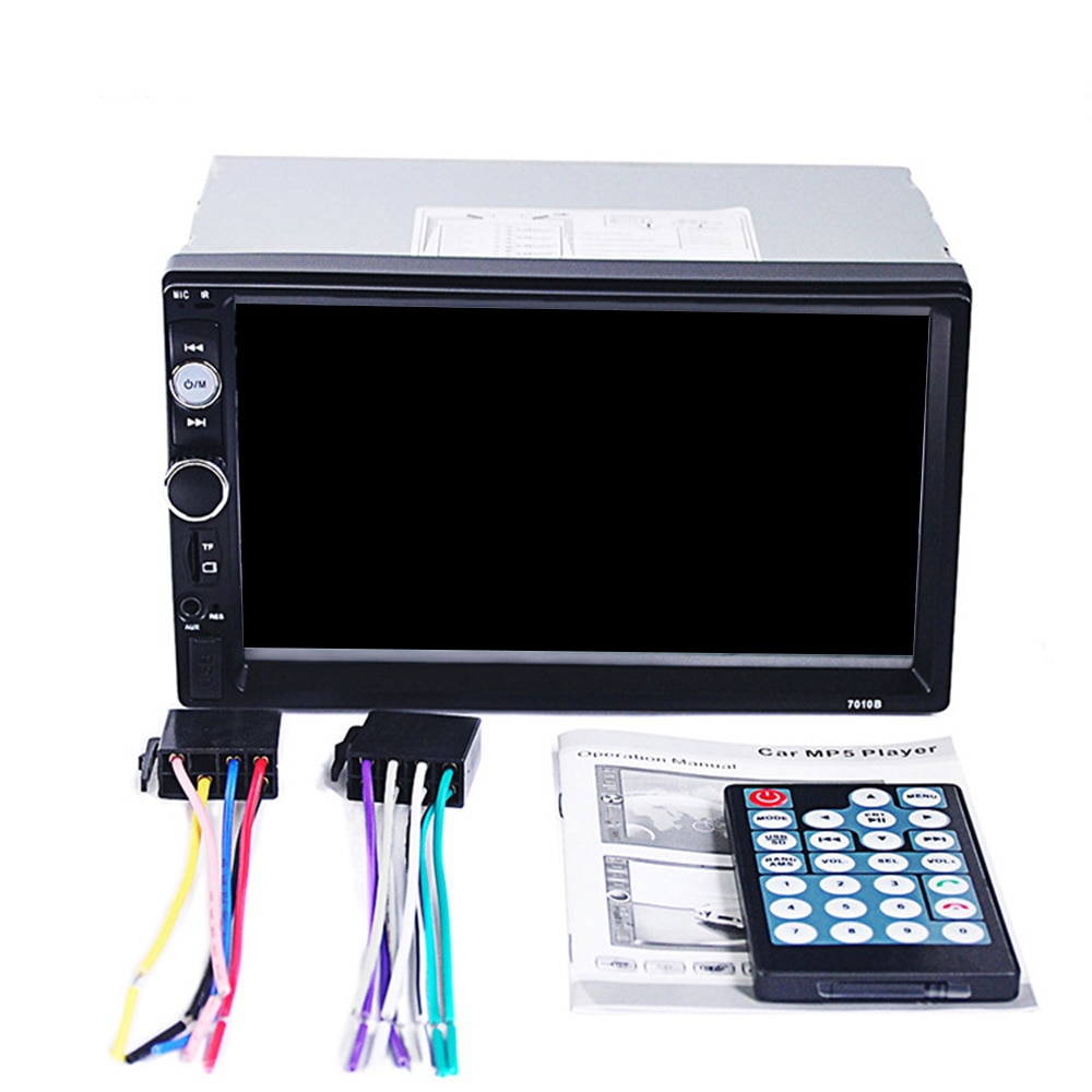 7010B Double 2-Din 7 inch Car MP5 Player Touch Screen Bluetooth Stereo Radio USB /AUX High Quality Wholesale Dropshipping