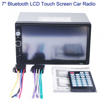 7 LCD Touch Screen Car Stereo Radio Bluetooth Handsfree 2 Din Autoradio Automobile FM/USB/AUX/MP5 Player with Remote Controller