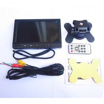 GreenYi 800x480 7 Car MP4 MP5 Video Player Parking Monitor Support FM transmitter SD USB Flash Built in Audio Speaker