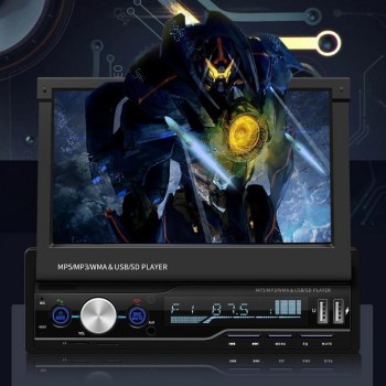 T100G 7 Inch Car Stereo MP5 Player RDS FM AM Radio Bluetooth USB AUX Head Unit Better Bluetooth Microphone Hand-free Vehicle MP5