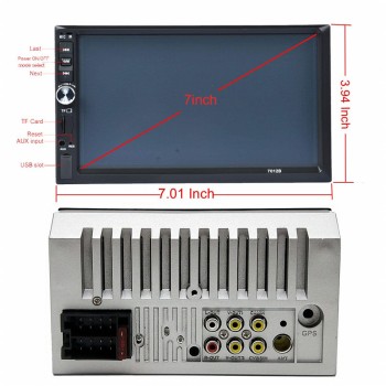 New Car MP5 Player 7023B 7 inch Digital Touch Screen Car Radio 2 Din Central Multimedia Bluetooth Auto Audio Stereo Rear Camera