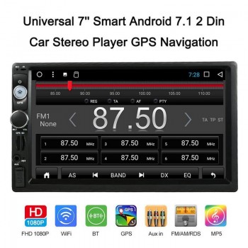 2 Din Car Auto Radio Android 7.1 Reverse Cam GPS Europe Map Car Stereo Touch Screen Bluetooth MP5 Machine Mirror Link To phone
