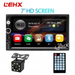 LEHX 2din 7010 Car Radio 7 Touch In Dash Auto audio Player MP5 Player Autoradio Bluetooth Rear View Camera Remote Control