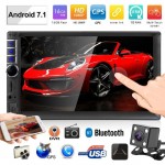7inch 2Din Car Radio WiFi BT Android Car Stereo MP5 Player GPS Navigator FM Radio Auto Bluetooth Rear View Camera Remote Control