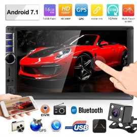 7inch 2Din Car Radio WiFi BT Android Car Stereo MP5 Player GPS Navigator FM Radio Auto Bluetooth Rear View Camera Remote Control