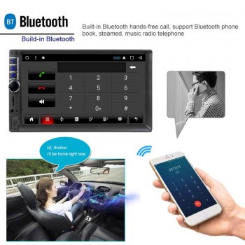 7inch 2Din Car Radio WiFi BT Android Car Stereo MP5 Player GPS Navigator FM Radio Auto Bluetooth Rear View Camera Remote Control