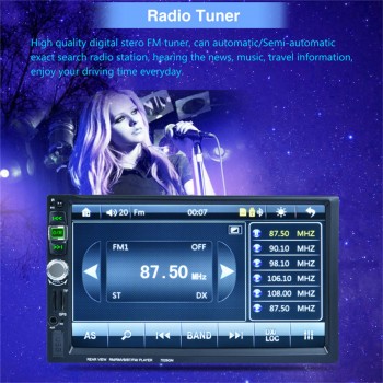2DIN Car Multimedia Player GPS Navigation with Europe map 7 inch HD Touch Screen Bluetooth AUX Autoradio MP3 MP5 Video