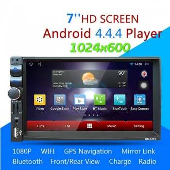 DHL 2 PCS 701A 7 Car Radio Media Player Android 4.4.4 Dual-core Bluetooth A2DP Touch Screen GPS Stereo Audio MP4 5 Player