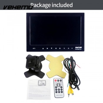 Vehemo 7inch Display 1080P Car MP5 Player Reverse Priority Monitor Premium Universal EBook LCD
