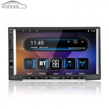 7 Inch 1024*600  2 din Android 8.1 Touch screen Car Stereo MP5 Player GPS Navi RDS AM FM Radio BT WiFi USB Blutooth Multimidia
