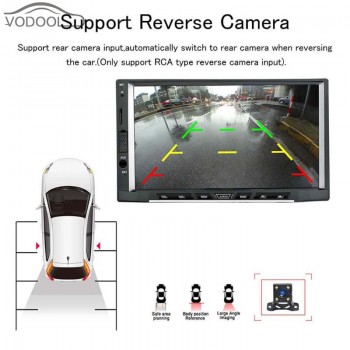 7 Inch 1024*600  2 din Android 8.1 Touch screen Car Stereo MP5 Player GPS Navi RDS AM FM Radio BT WiFi USB Blutooth Multimidia