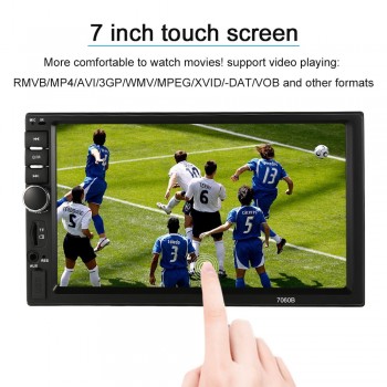 KKmoon 7 Car Video MP5 Multimidia Player Automagnitola 2-din Radio BT FM Steering Wheel Control Support Rear View Camera Input