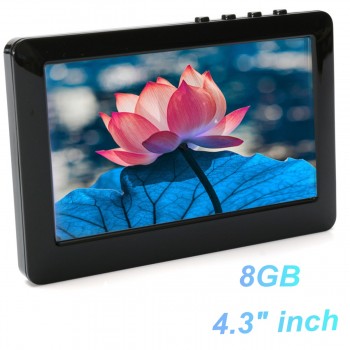 KROAK 8GB 4.3 Inch Screen Car MP3 MP4 MP5 Player Digital Video Media FM Radio TV OUT Support TF Card Max 32G