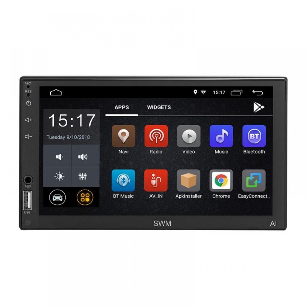 SWM Car MP5 Player A1 2Din Quad-core Android 8.1 Car Stereo MP5 GPS Navi WiFi RDS FM AM Radio U Disk BT4.2 Head Unit With Camera