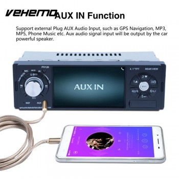 Vehemo Steering Wheel Controls Bluetooth Video Player Car MP5 Support SD Card Multimedia Player Automotive FM Radio 4.1 MP3