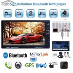 VODOOL 7 HD IPS 2Din Bluetooth Car Multimedia MP5 Player GPS Navigator Auto FM Radio Autoradio USB Charger with Remote Control