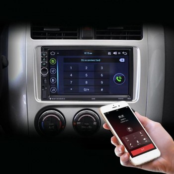 VODOOL 7in TFT Touch Screen Car MP4 MP5 Player 2 Din Quad-core Android 7.1 Bluetooth Car GPS Navigator 1080P MP5 Player