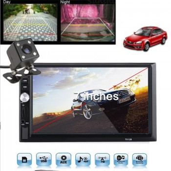 Vehemo 2 Din 7080B Car MP5 Player 7 Inch Touch Screen Auto Car MP4 Video Player Radio Remote Control Support Rear View Camera