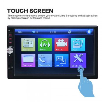 Vehemo 2 Din 7080B Car MP5 Player 7 Inch Touch Screen Auto Car MP4 Video Player Radio Remote Control Support Rear View Camera