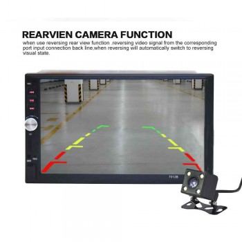 Vehemo 2 Din 7080B Car MP5 Player 7 Inch Touch Screen Auto Car MP4 Video Player Radio Remote Control Support Rear View Camera