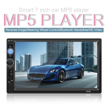 7 Inch 2 DIN Bluetooth In Dash HD Touch Screen Car Video FM Radio Stereo Player Support Camera Mirror Link for iPhone Android