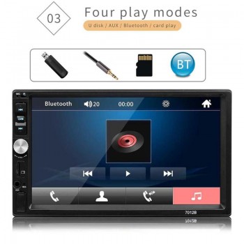 VODOOL Car Video Players 7012B Upgraded 7 Inch Car Stereo MP5 Player Bluetooth FM Radio (NO Camera) Car Electronics Accessories