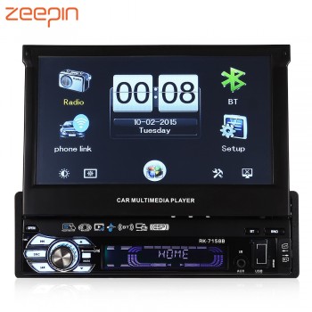 Zeepin 7158B Car MP5 Player 7 inch HD Touch Screen AM FM Radio Bluetooth USB Mirror Link function Auto Multimedia Player