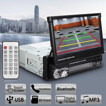 7 Inch Steering Wheel Control Car Radio 1 DIN In Dash Stereo FM/AUX/USB/TF/Bluetooth MP5 MP4 Player
