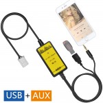 Car USB AUX Audio Mp3 Adapter CD Changer Adaptor for Toyota  Auris (after 2007)