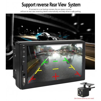 QN8035 1 Pcs 7 inch 2 DIN HD 1080P 12V For Android Mobilephone Car Radio Stereo MP5 Player Rear View Camera For Wince System1