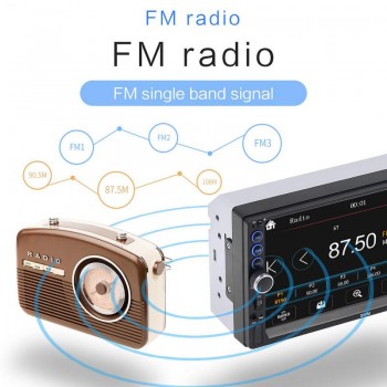 7 Inch Double 2 DIN Car MP5 MP3 Player Bluetooth Touch Screen Stereo Radio Camera Player Support IOS Android Image Connection