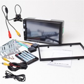 2DIN 7inch Car MP5 Player HD 1024*600 with Card Reader Radio FM Tuner Fast Car Stereo Audio Charge with Camera