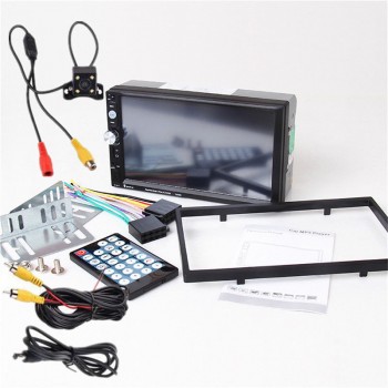 2DIN 7inch Car MP5 Player HD 1024*600 with Card Reader Radio FM Tuner Fast Car Stereo Audio Charge with Camera