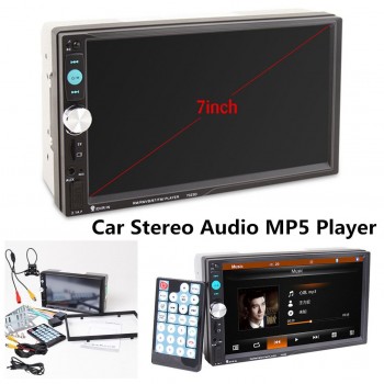 2DIN 7inch Car MP5 Player HD 1024*600 with Card Reader Radio FM Tuner Fast Car Stereo Audio Charge with Camera