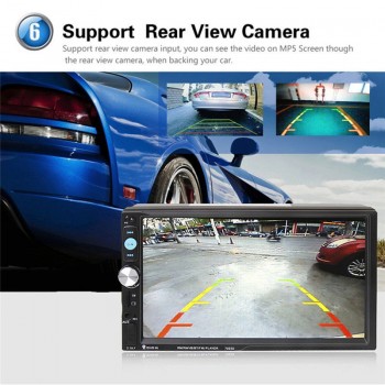 2DIN 7inch Car MP5 Player HD 1024*600 with Card Reader Radio FM Tuner Fast Car Stereo Audio Charge with Camera