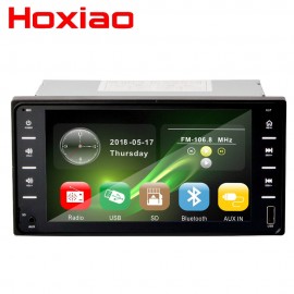 Car Radio 2 Din DVD player Bluetooth HD 7 Touch for Toyota corolla 12V FM Multimedia Aux Input SD USB support Rear view Camera
